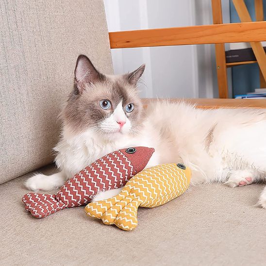 jouet pour chat | Forme de poisson - Les trésors félins
