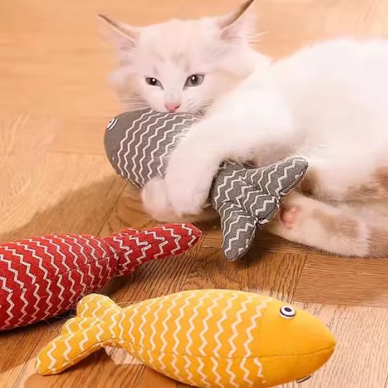 jouet pour chat | Forme de poisson - Les trésors félins