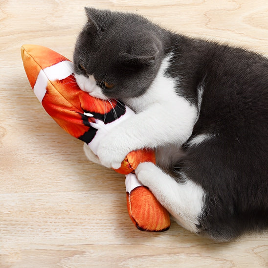 jouets interactifs pour chat mord poisson