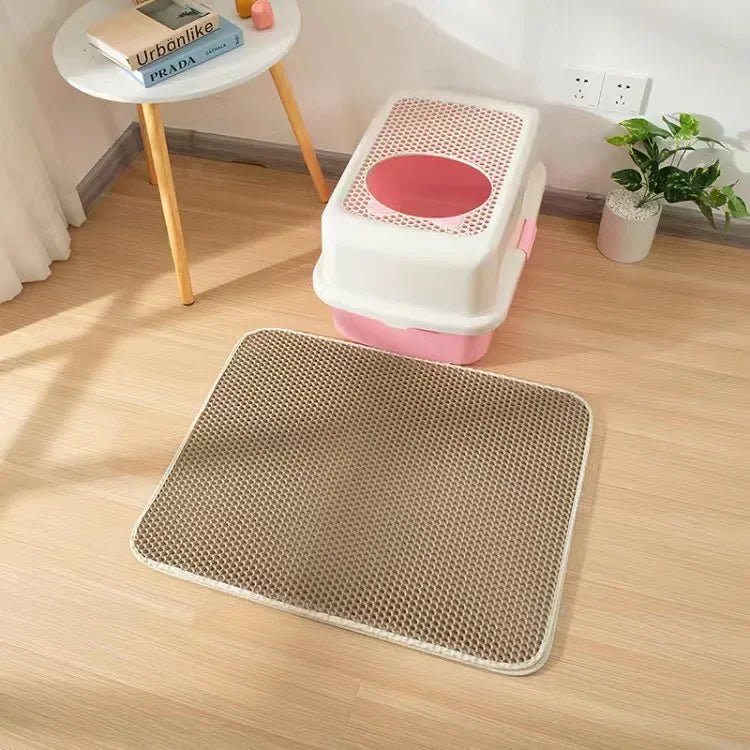 tapis litiere brun