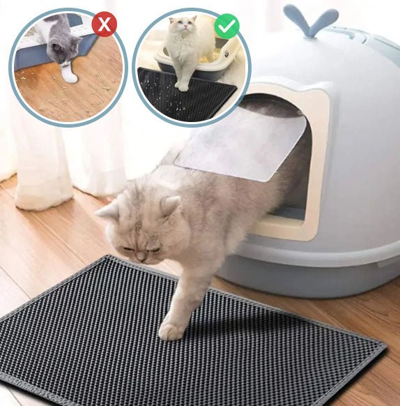 tapis litiere pour chat confortable