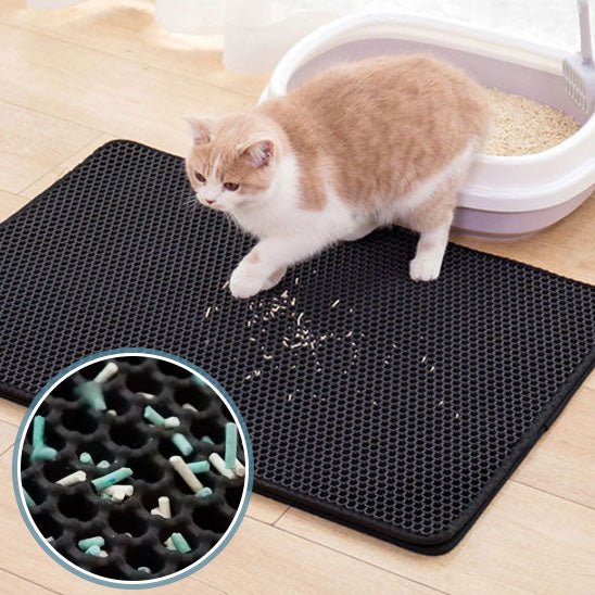 tapis litiere pour chat facile a nettoyer