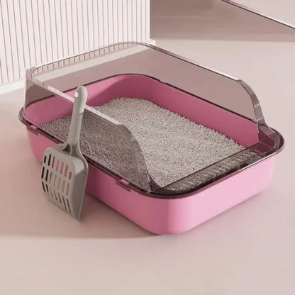 bac litiere chat rose