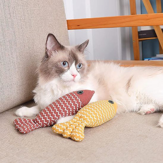 jouet pour chat | Forme de poisson - Les trésors félins