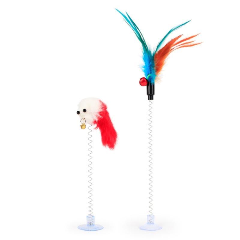 ToyStick™ - Bâton de plumes avec clochette | Chat - Les trésors félins